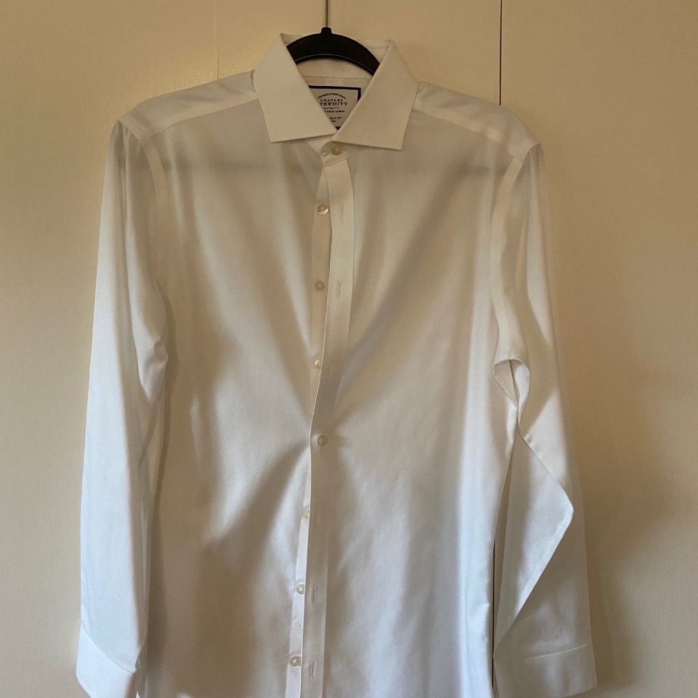 Charles Tyrwhitt Non-Iron Twill Shirt Super Slim